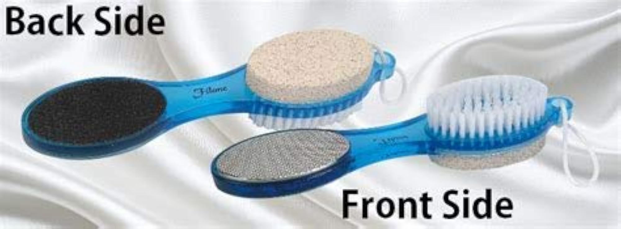 4 in 1 Foot Pedicure Brush for Cleanse, Scrub, File and Buff
